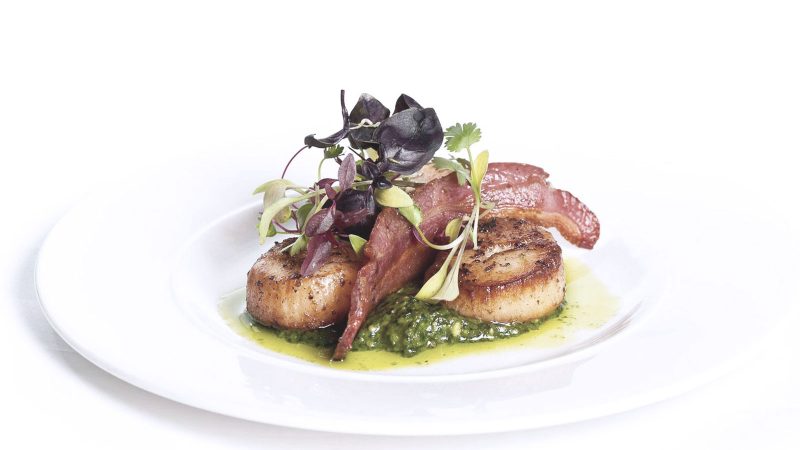 Scallops and mixed shellfish with creamy fish sauce au gratin