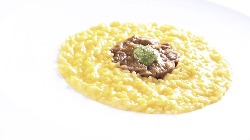 Risotto with scampi and artichokes